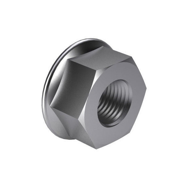 Nakrętki sześciokątne z kołnierzem DIN 6923 A2 - 10 szt.